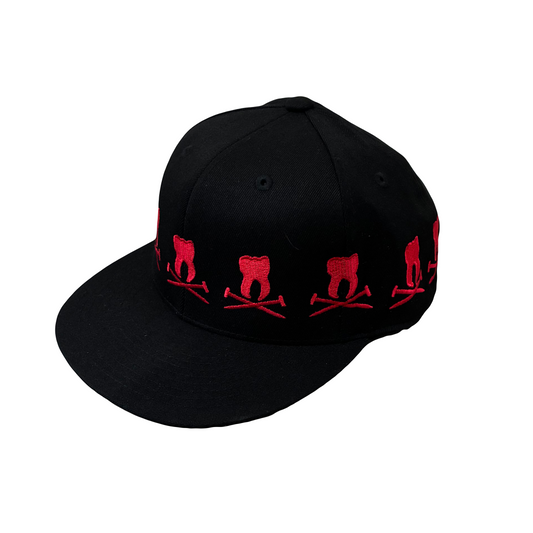 Red tooth and nail hat